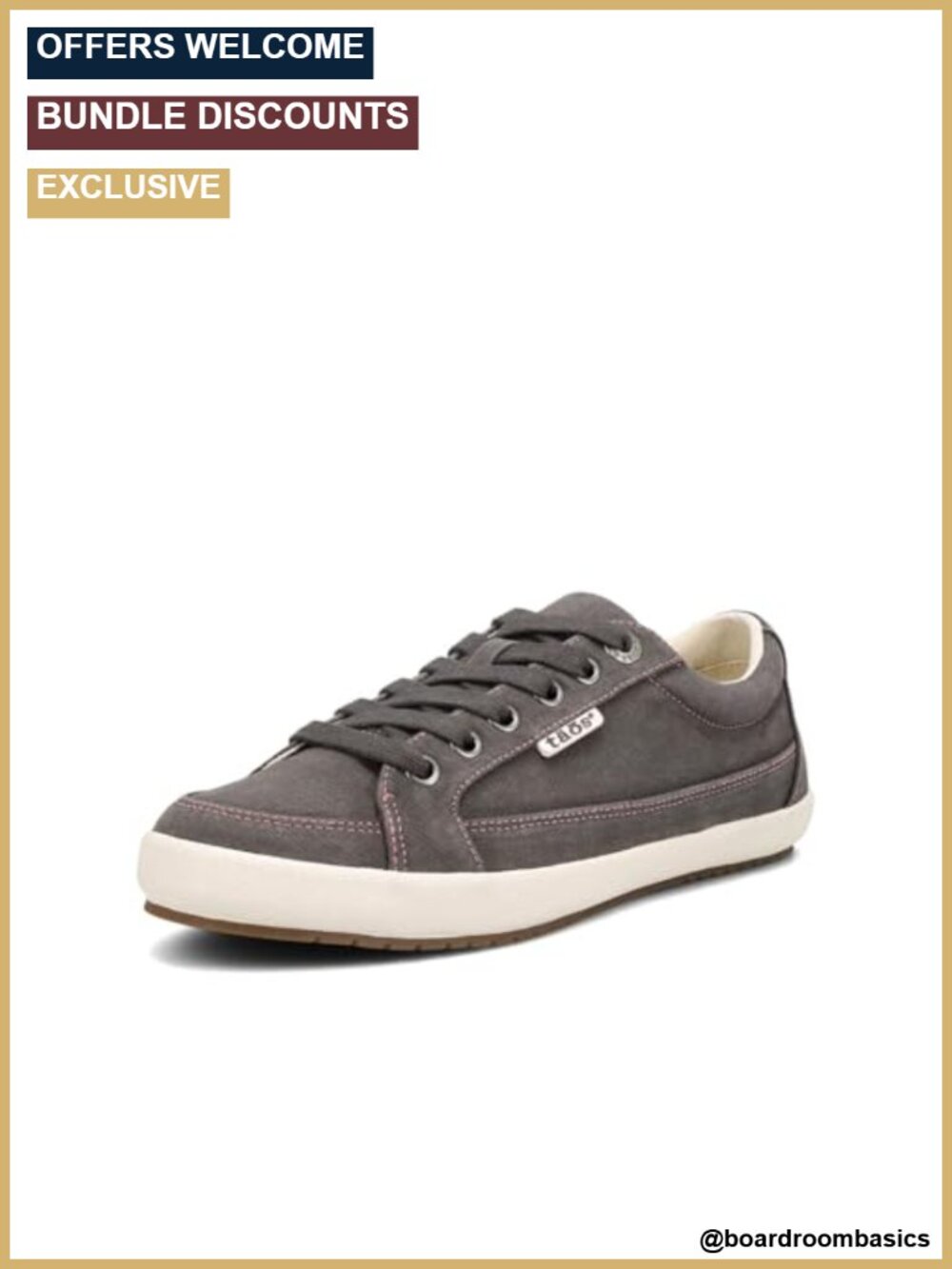 Women's Canvas Lace-Up Sneakers with Arch Support and Removable Footbed
